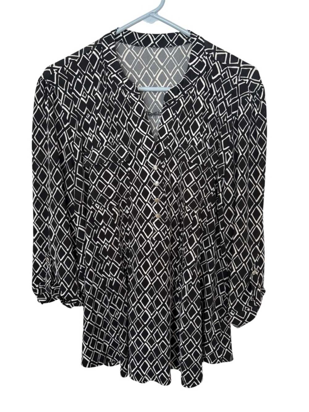Cocomo geometric popover top Sz L